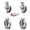 Service Caster 8 Inch Kingpinless V Groove Semi Steel Wheel Caster Brakes 2 Rigid SCC, 2PK SCC-KP30S820-VGR-SLB-2-R-2 - alternate 5
